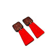 Colorful Dangle Statement Earrings, Post or Clip On – 