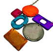 Colorful Geometric Bib Necklace & Statement Earrings