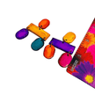 Colorful Geometric Bib Necklace & Statement Earrings