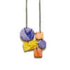 Geometric Statement Necklace with Pastel Aesthetic