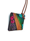 Abstract Geometric Pendant Necklace Handmade | Colorful Polymer Clay