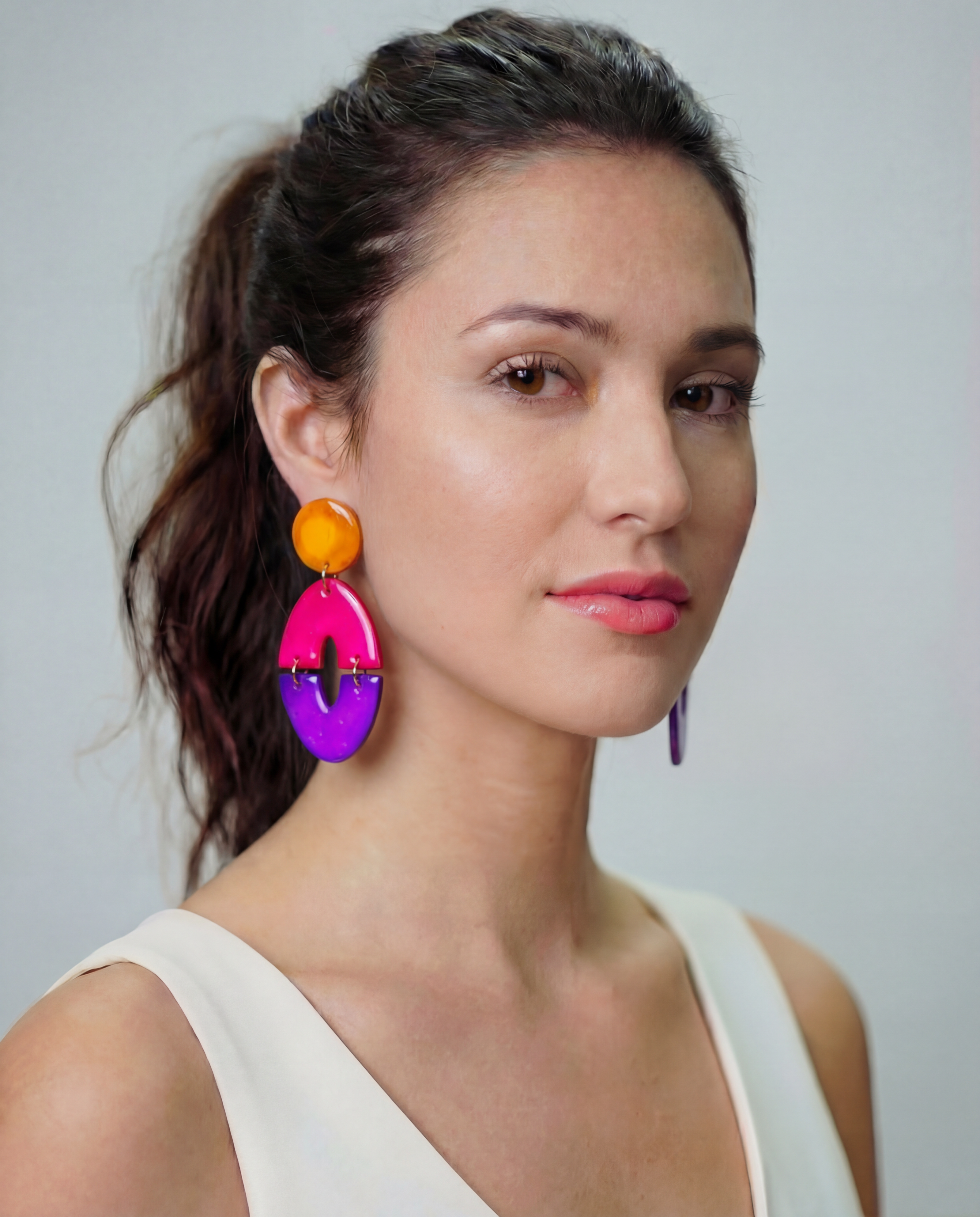 Long Artsy Clip On Earrings for Non-Pierced Ears, Handmade – 