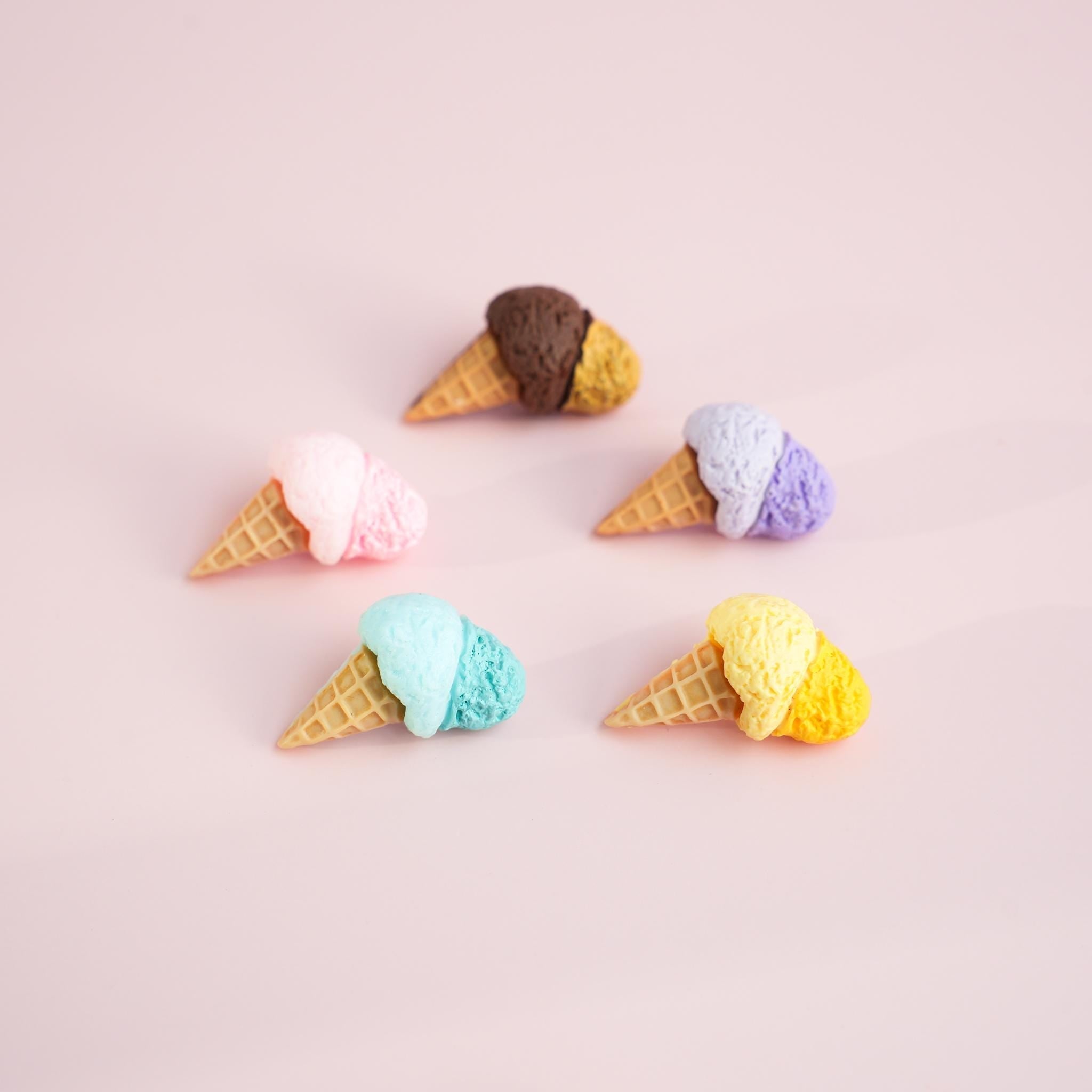 Colourful Double Scoop Ice Cream Pin