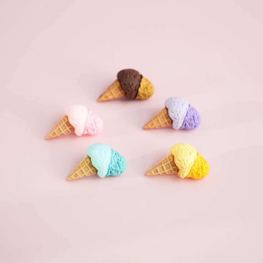 Colourful Double Scoop Ice Cream Pin