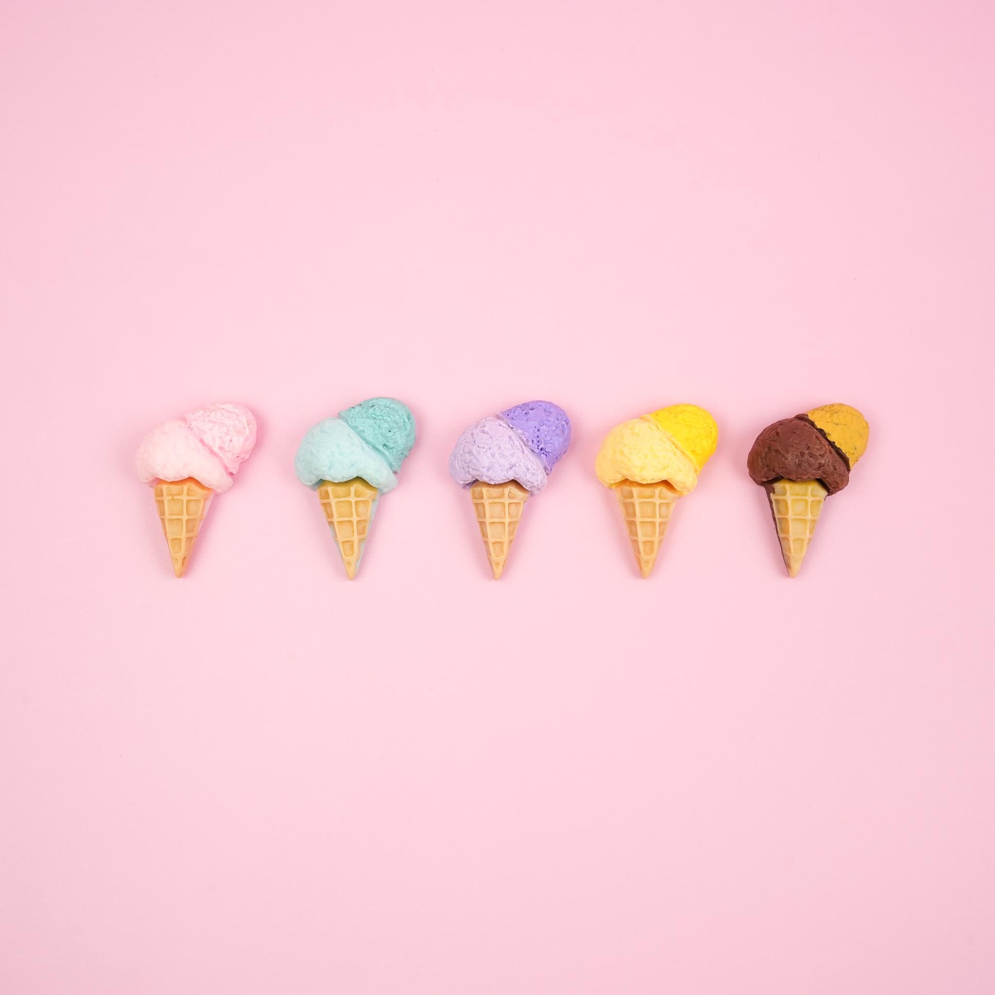 Colourful Double Scoop Ice Cream Pin