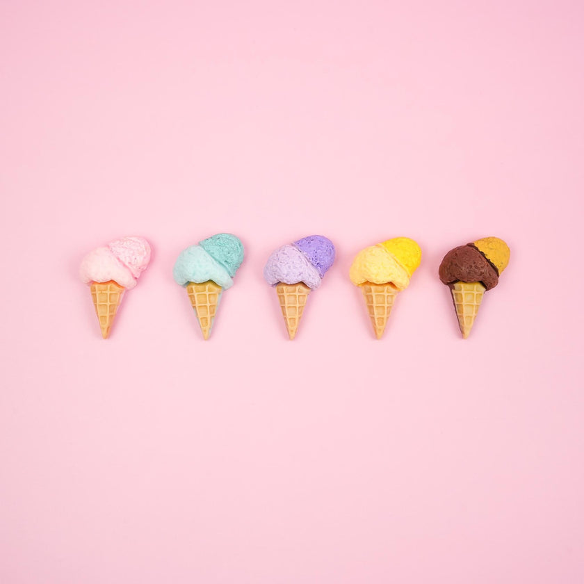 Colourful Double Scoop Ice Cream Pin