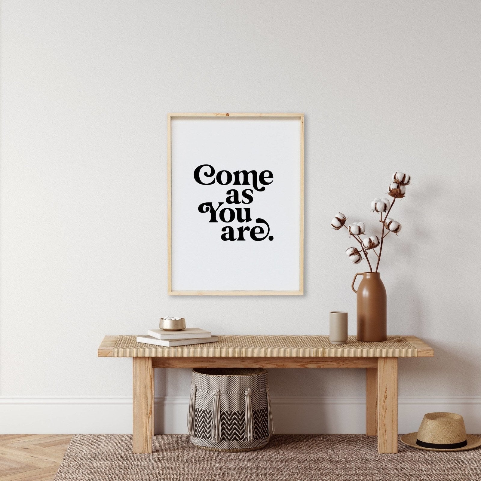 Come As You Are Wood Sign