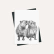 Capybaras  - greeting card