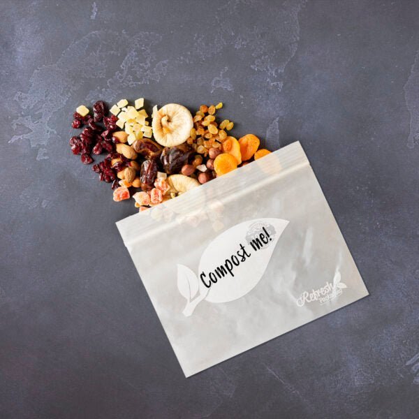 Compostable Zip-Top Bags - Small - (50 Bags 15x12cm)