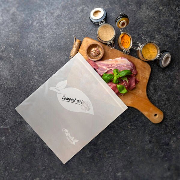 Compostable Zip-Top Bags - Large - (15 Bags 27x30cm)