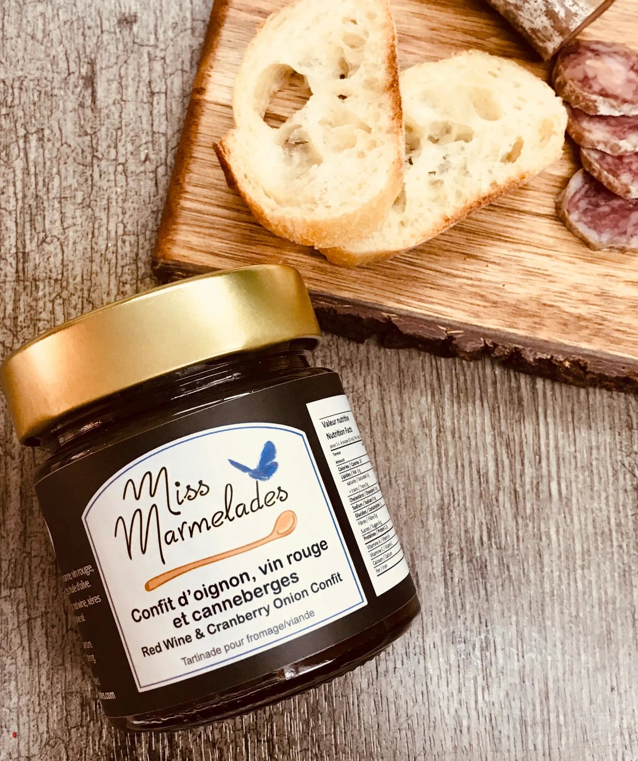 Confit d’oignon - Vin rouge et canneberges