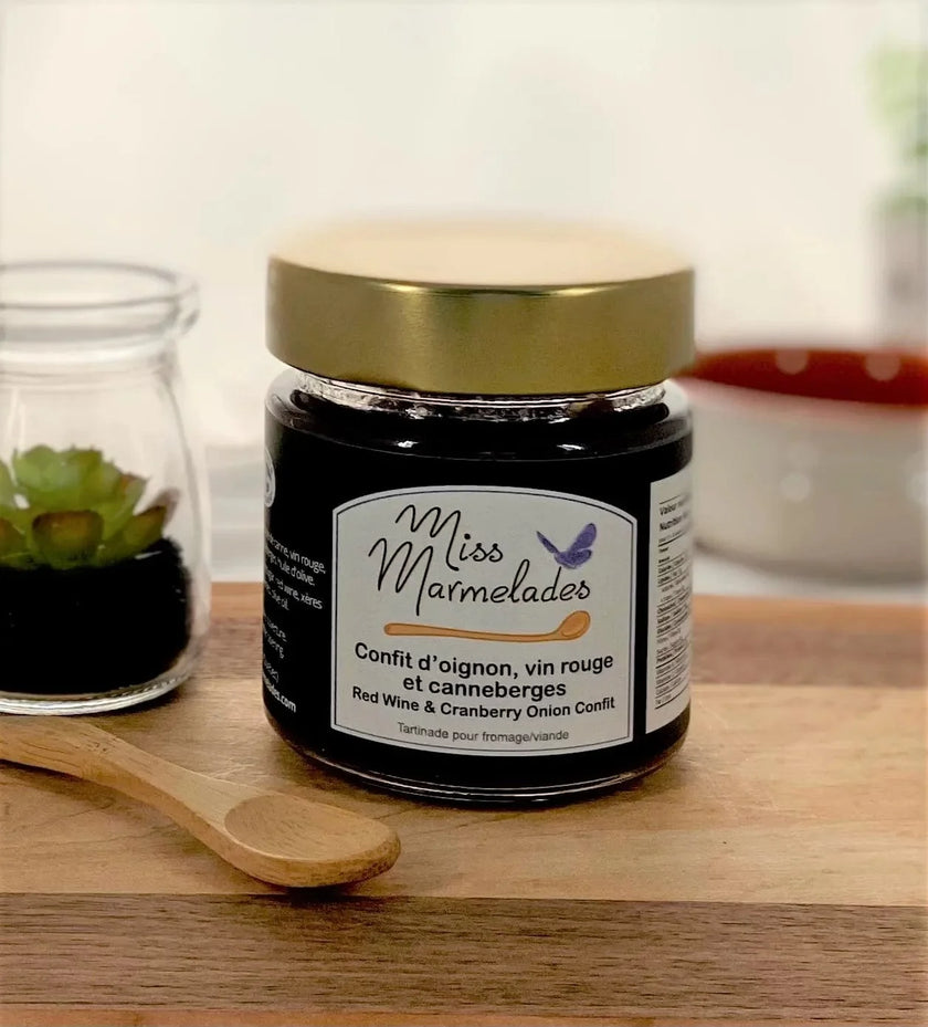 Confit d’oignon - Vin rouge et canneberges