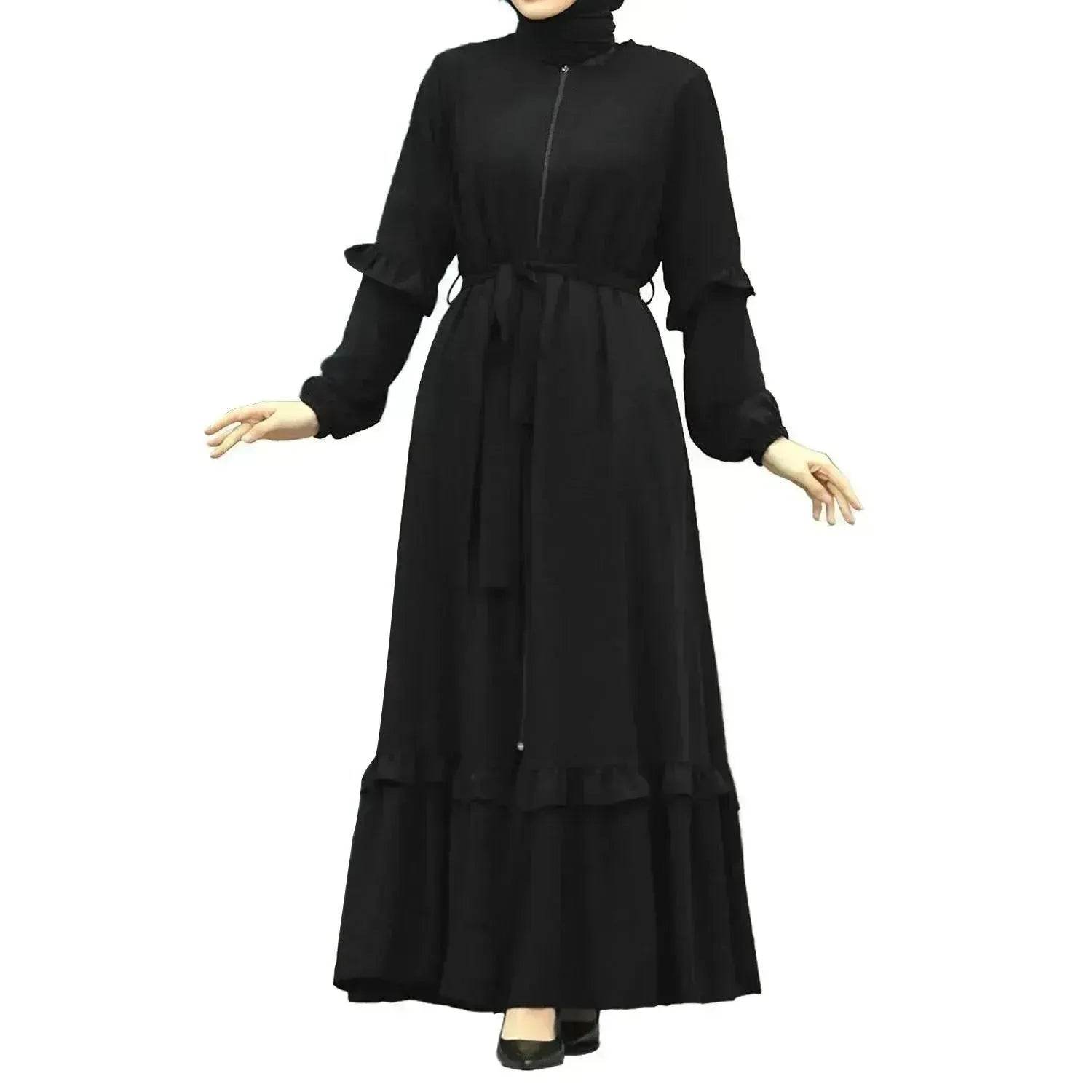 Conservative Hijab Abaya Dress for Arab Dubai Turkey Middle Eastern Women