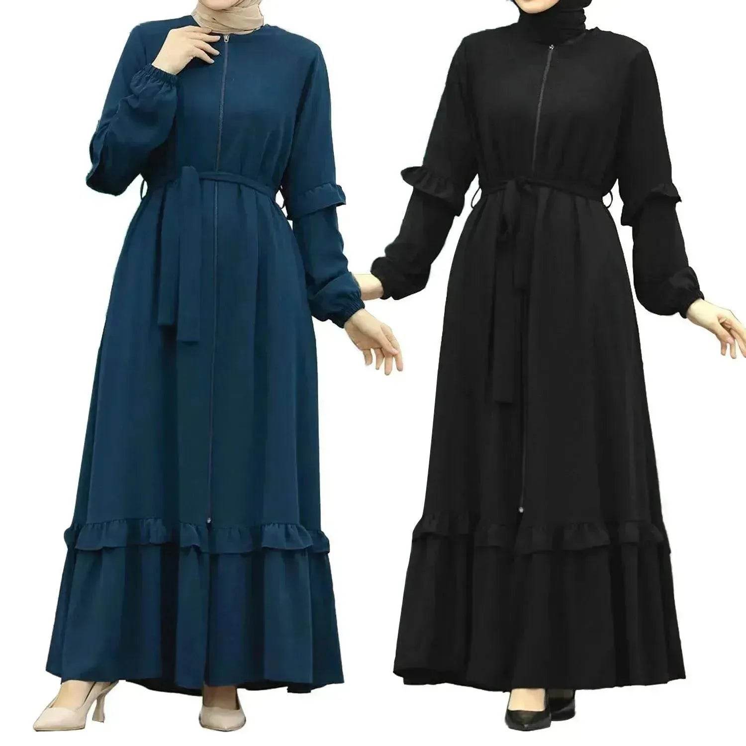 Conservative Hijab Abaya Dress for Arab Dubai Turkey Middle Eastern Women