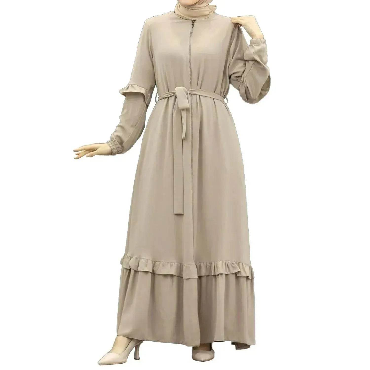 Conservative Hijab Abaya Dress for Arab Dubai Turkey Middle Eastern Women