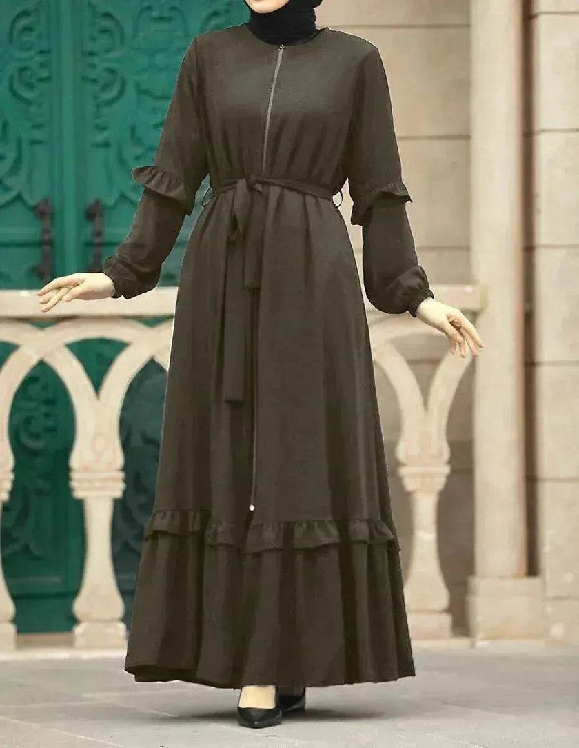 Conservative Hijab Abaya Dress for Arab Dubai Turkey Middle Eastern Women