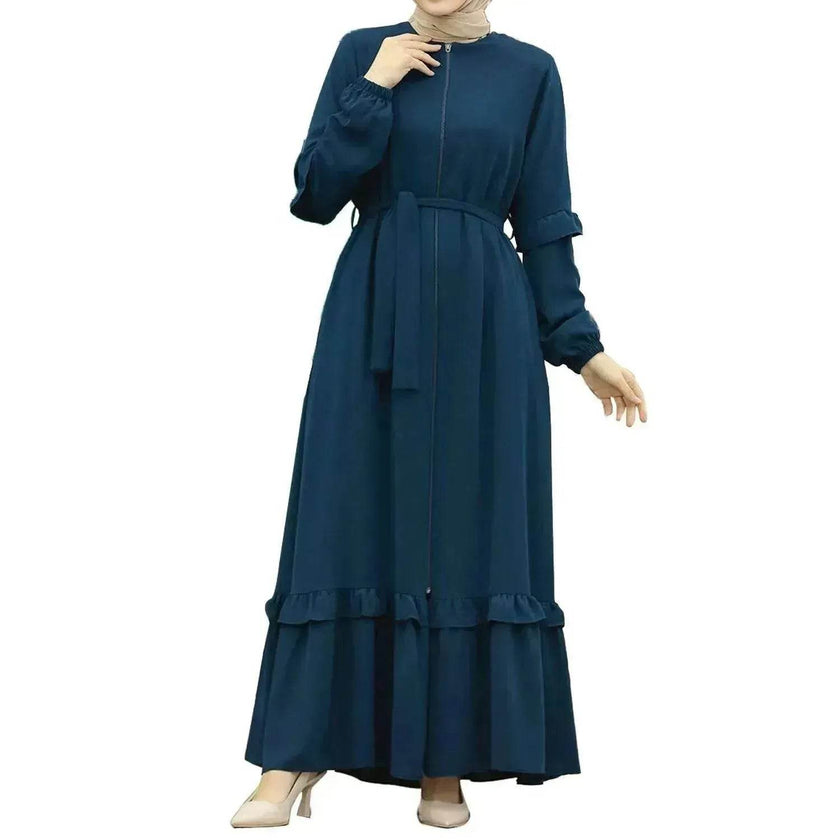 Conservative Hijab Abaya Dress for Arab Dubai Turkey Middle Eastern Women