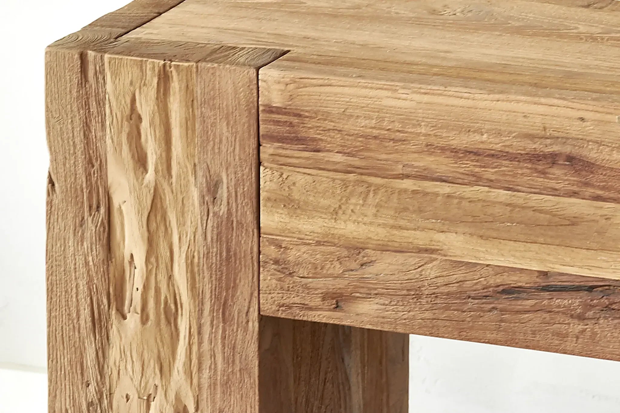 Console Auguste en teck super rustique