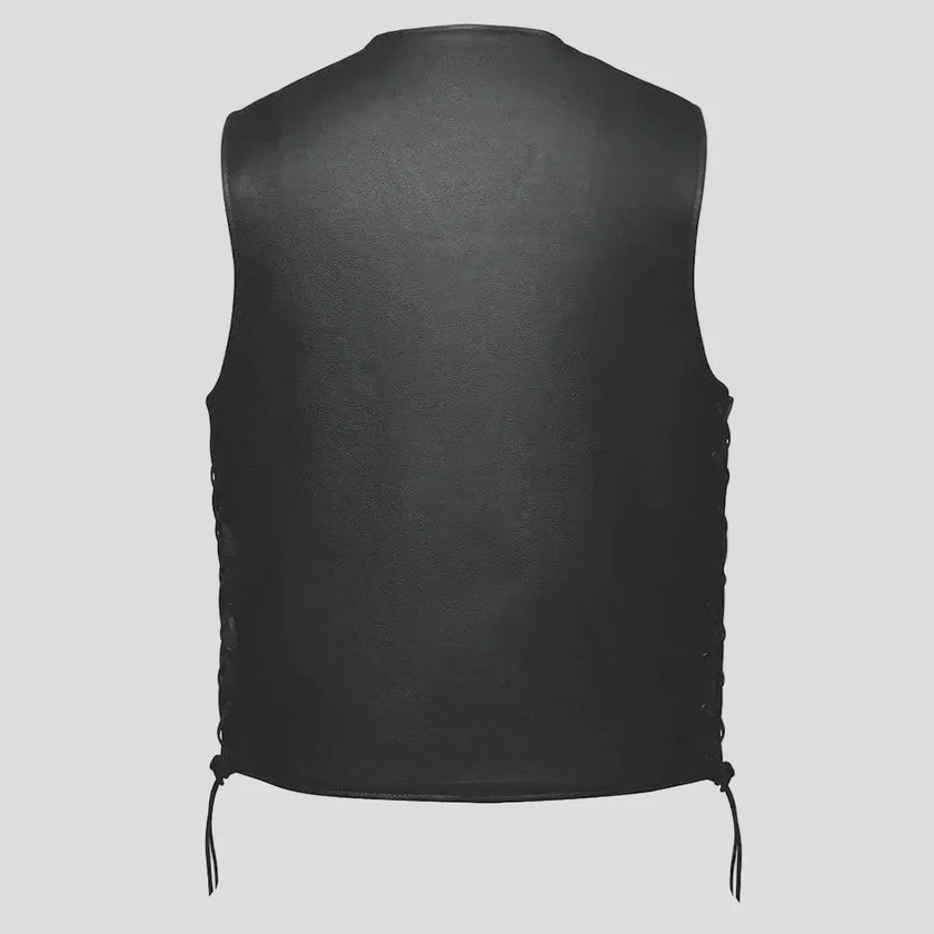 Unik International Men's Laced Side Motorcycle Vest