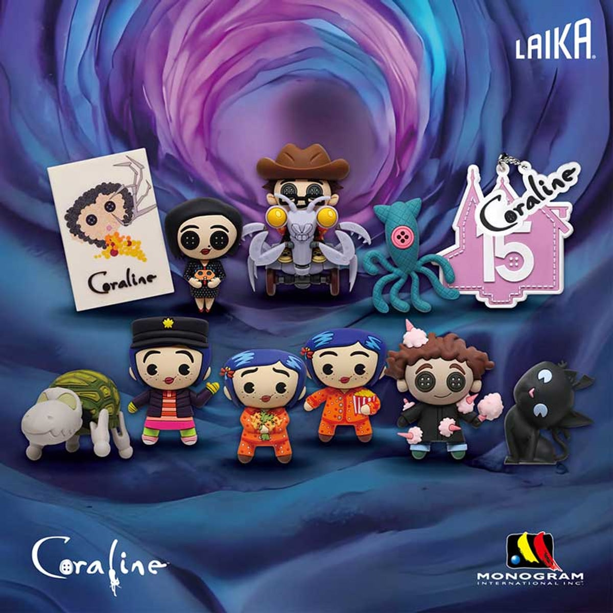 Coraline Series 4 Mystery 3d Foam Bag Clip