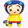 Coraline w/Doll 3D Foam Magnet