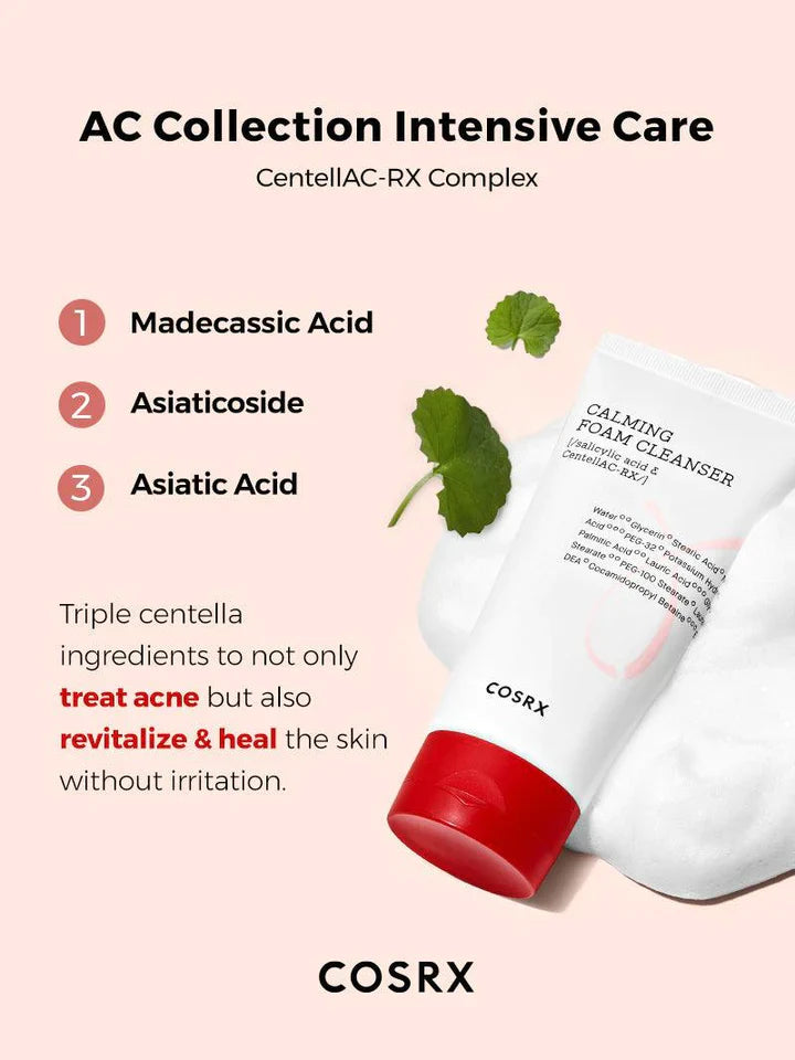 COSRX AC Collection Calming Foam Cleanser 2.0 (150ml)