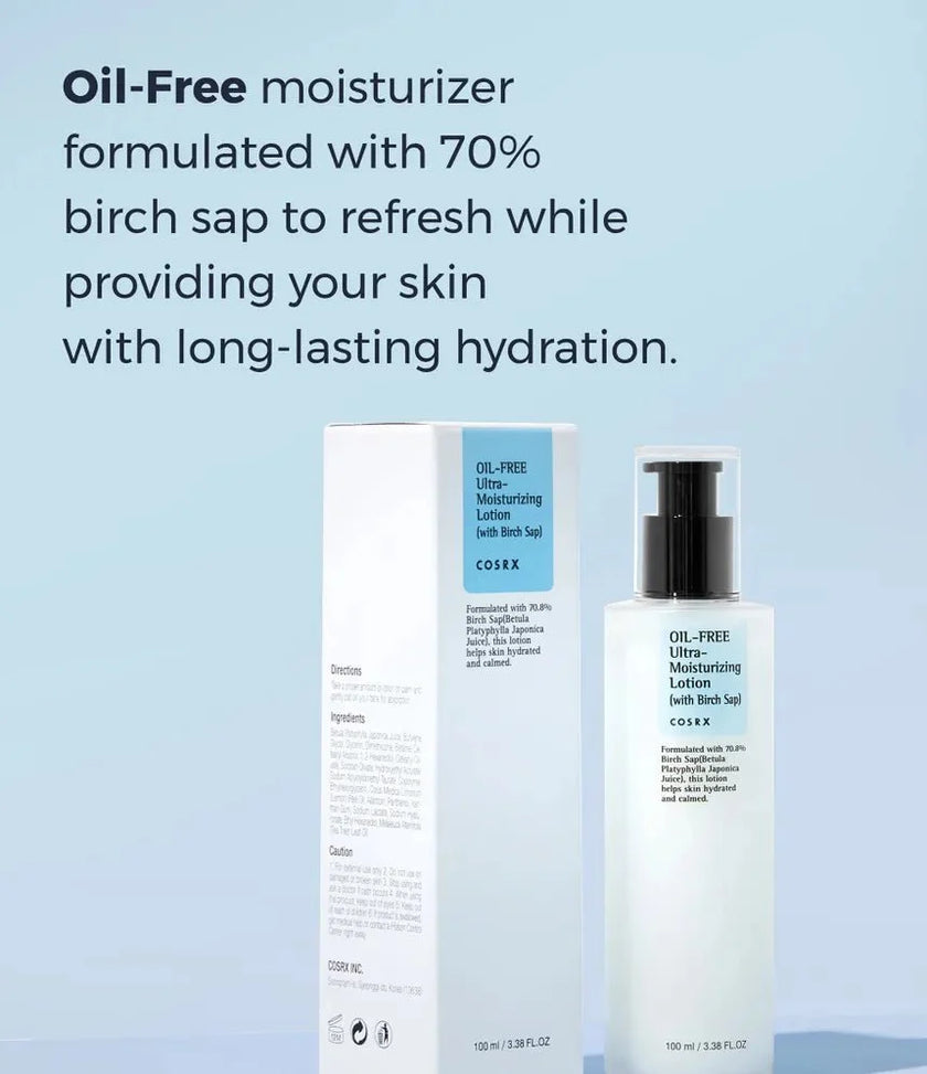 COSRX Oil Free Ultra Moisturizing Lotion With Birch Sap 100ml