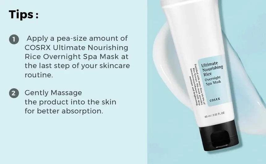 COSRX Ultimate Nourishing Rice Overnight Spa Mask 60ml