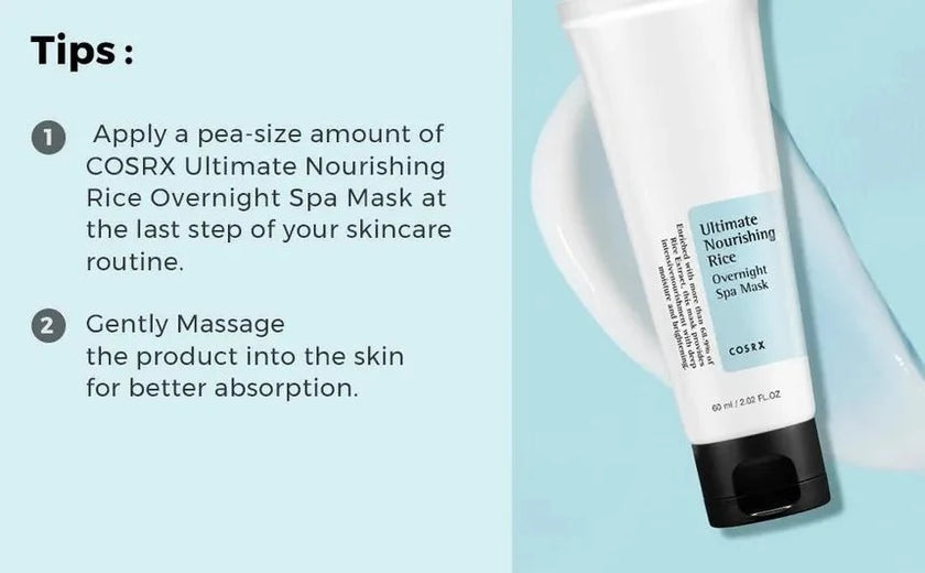 COSRX Ultimate Nourishing Rice Overnight Spa Mask 60ml