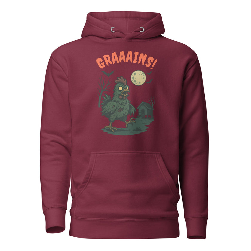 Halloween Zombie Chicken Bunny Hug Unisex (hoodie)