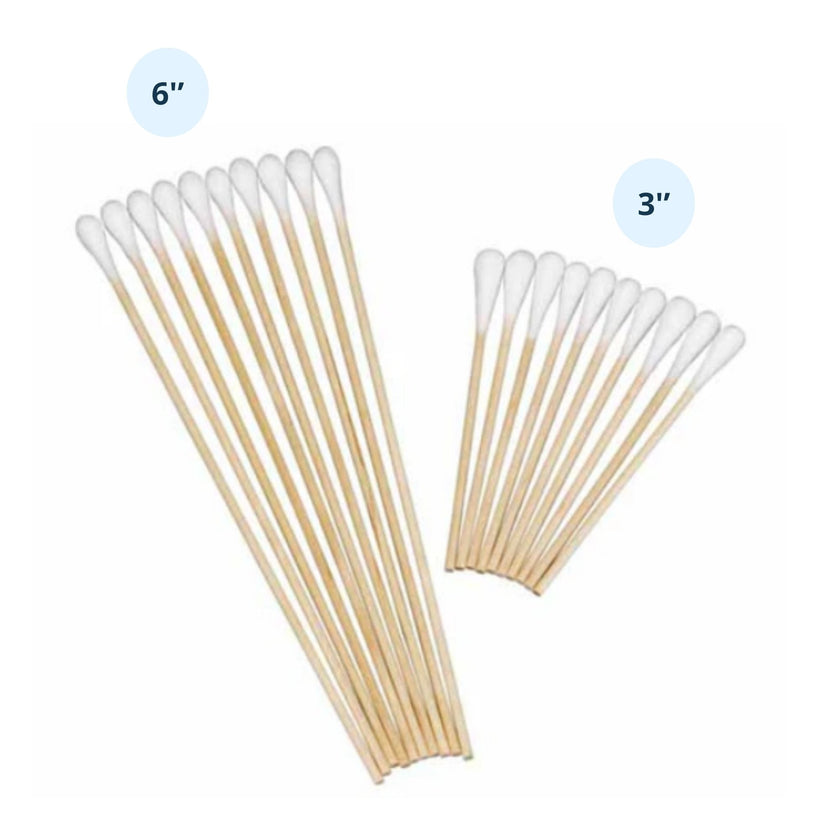 Cotton Tipped Applicators - 2 Sizes - 1000/Pk