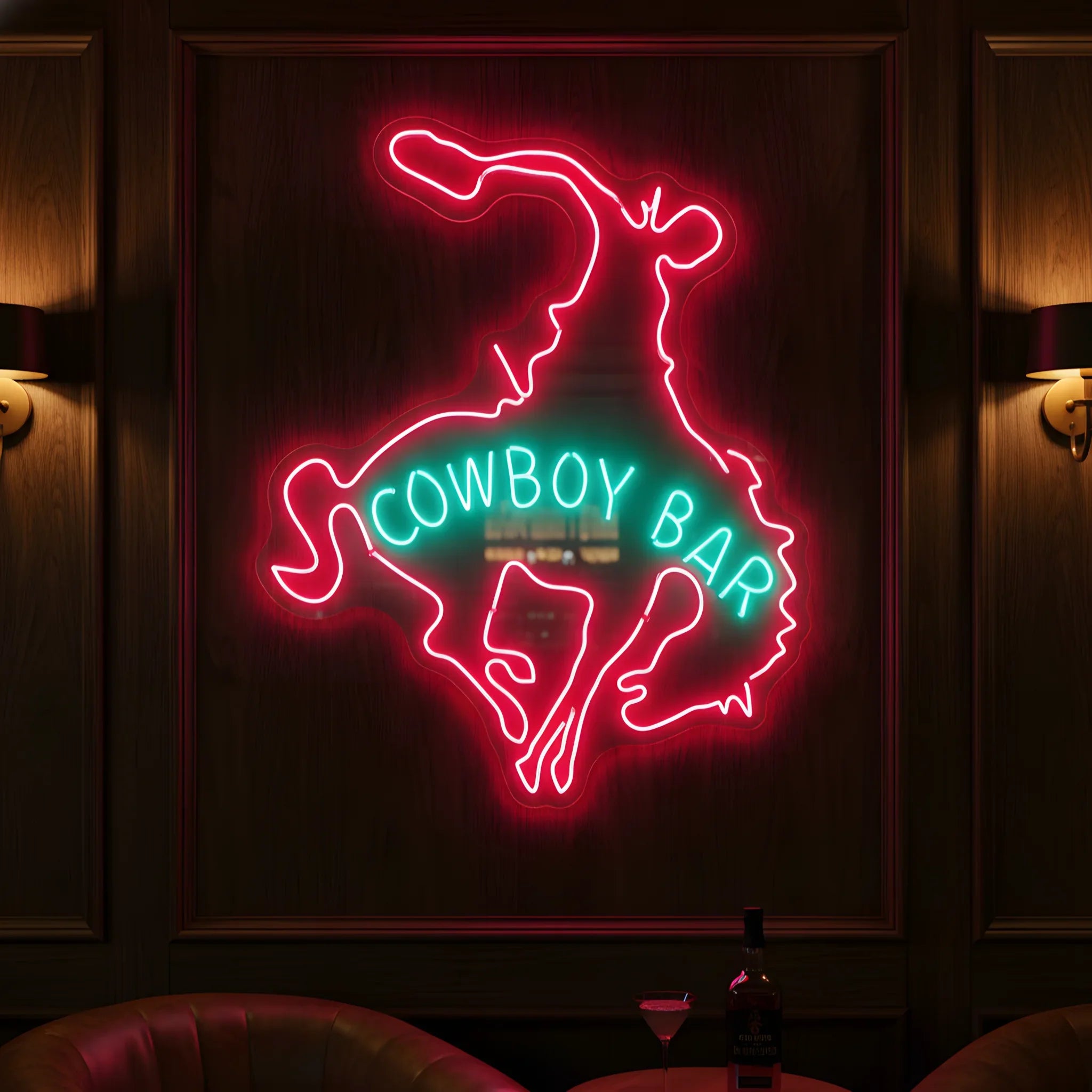 Cowboy Bar Neon Sign