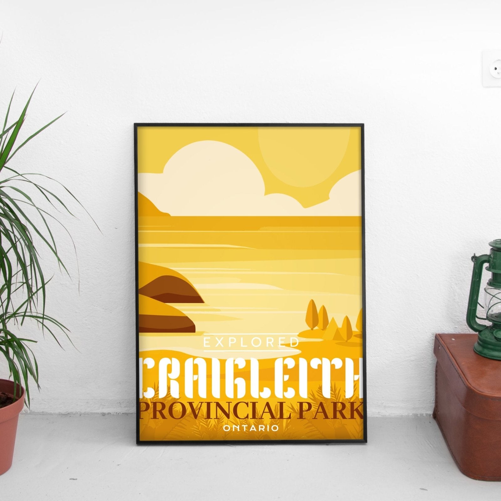 Craigleith Provincial Park 'Explored' Poster, Canada Parks
