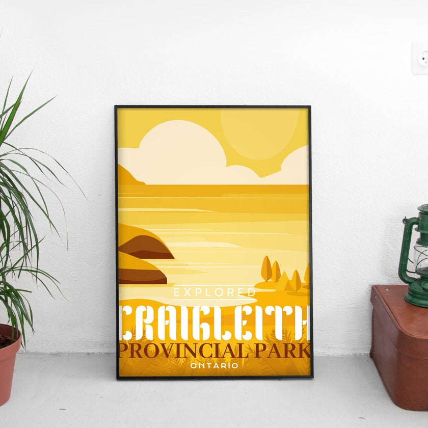 Craigleith Provincial Park 'Explored' Poster, Canada Parks