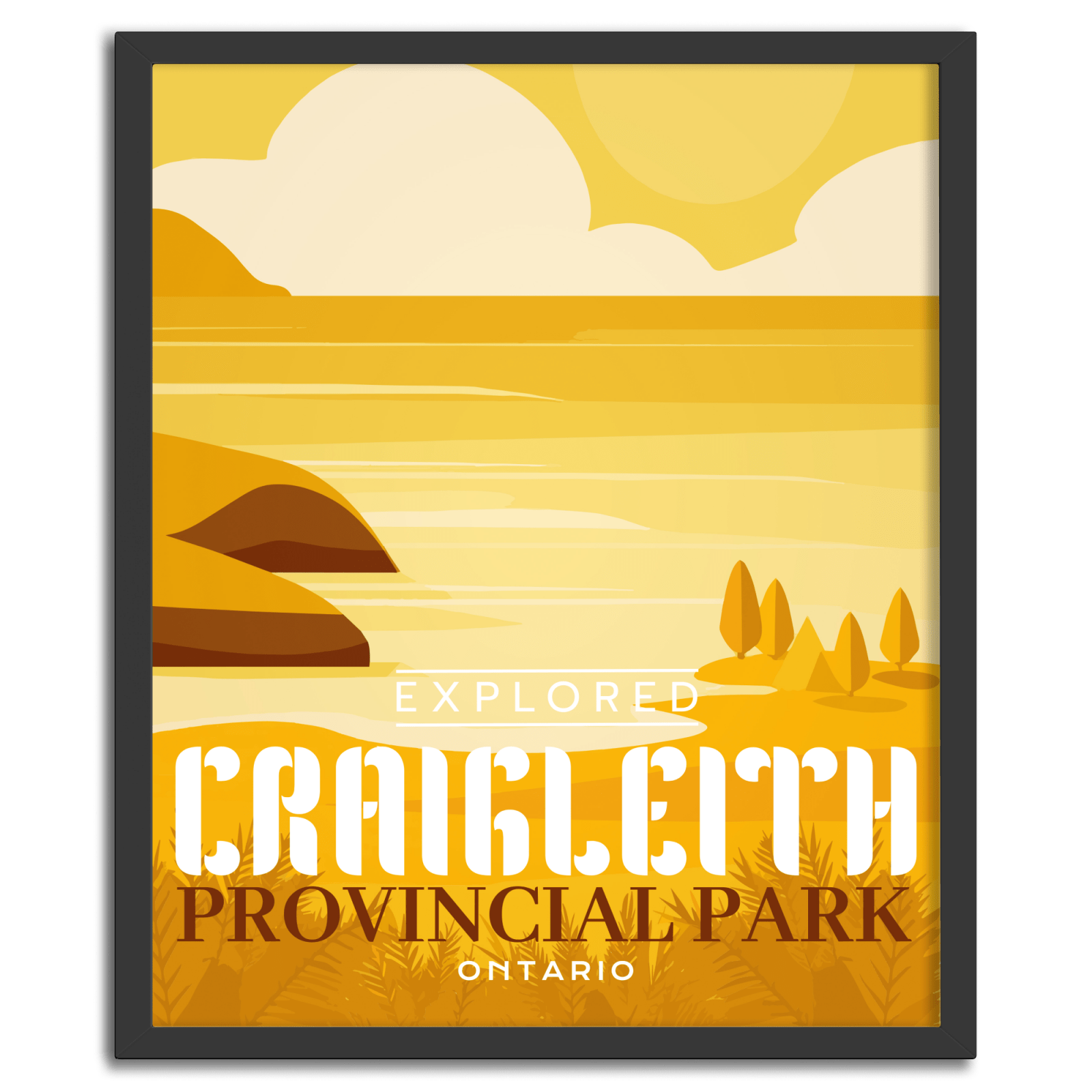 Craigleith Provincial Park 'Explored' Poster, Canada Parks