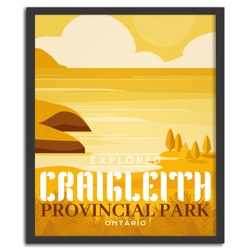 Craigleith Provincial Park 'Explored' Poster, Canada Parks