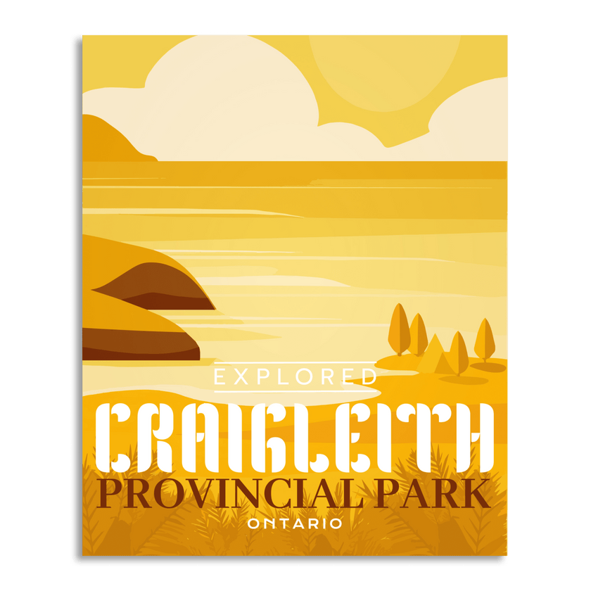 Craigleith Provincial Park 'Explored' Poster, Canada Parks