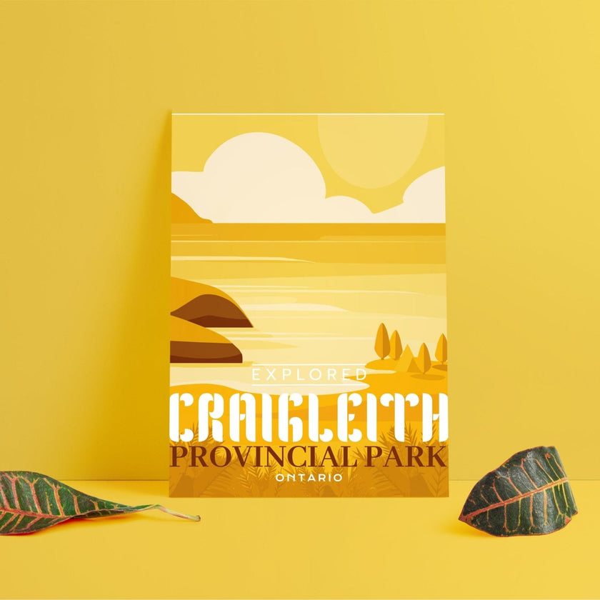 Craigleith Provincial Park 'Explored' Poster, Canada Parks