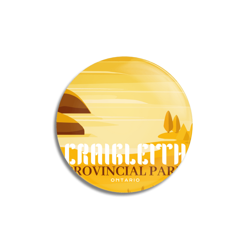 Craigleith Provincial Park of Ontario Pinback Button, Canada Parks