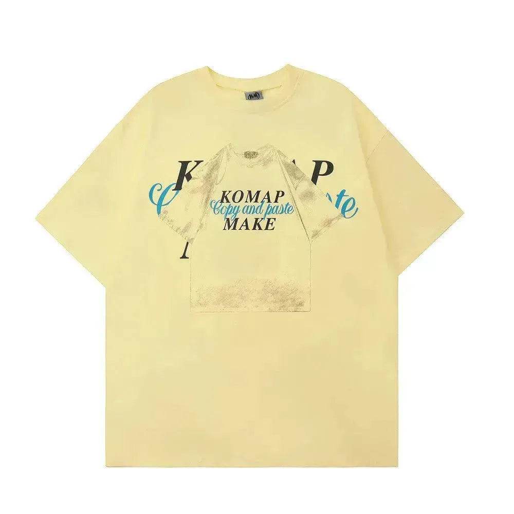 Creative Pattern Printed Short Sleeve