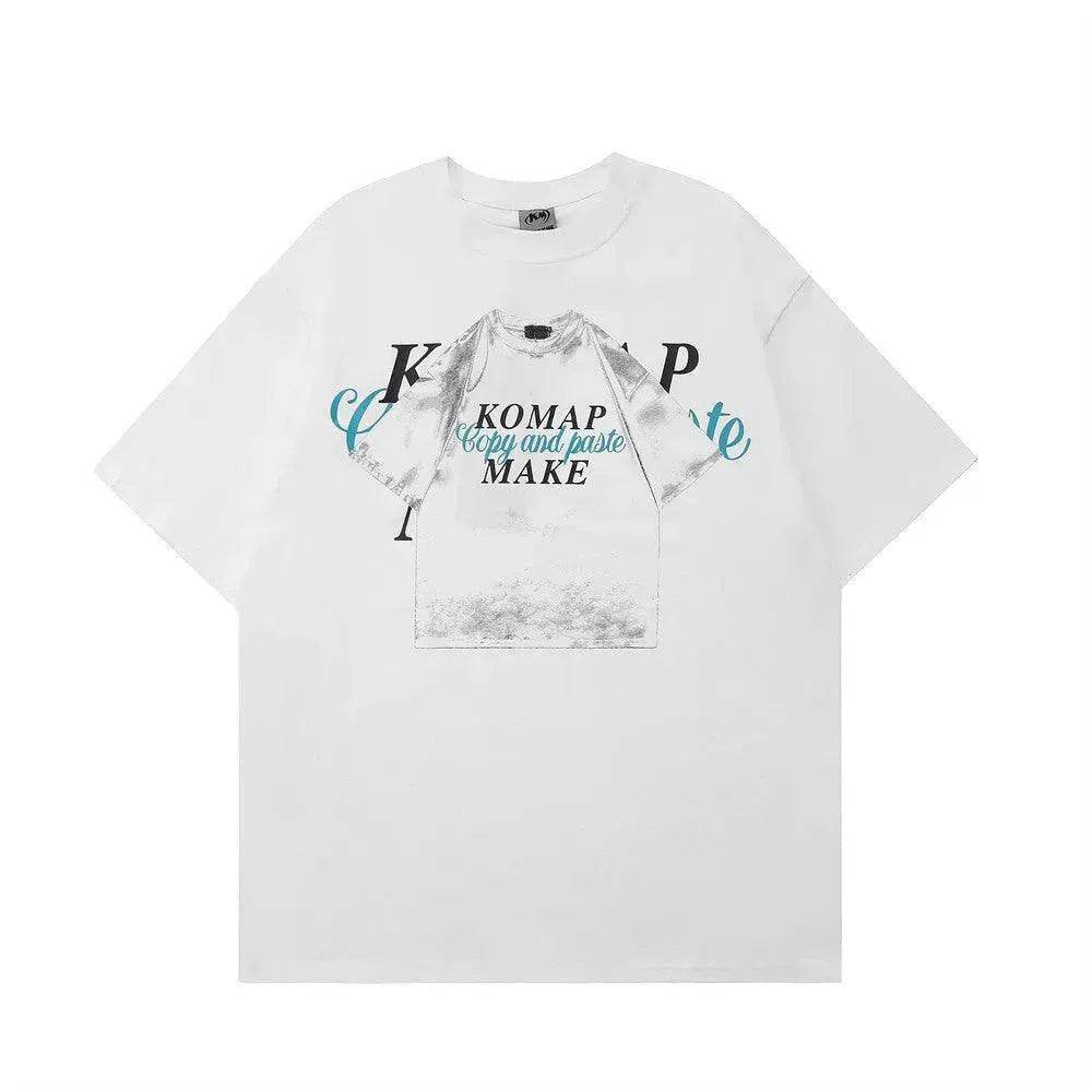 Creative Pattern Printed Short Sleeve