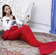 Creative Winter Woolen Mermaid Tail Sofa Blanket