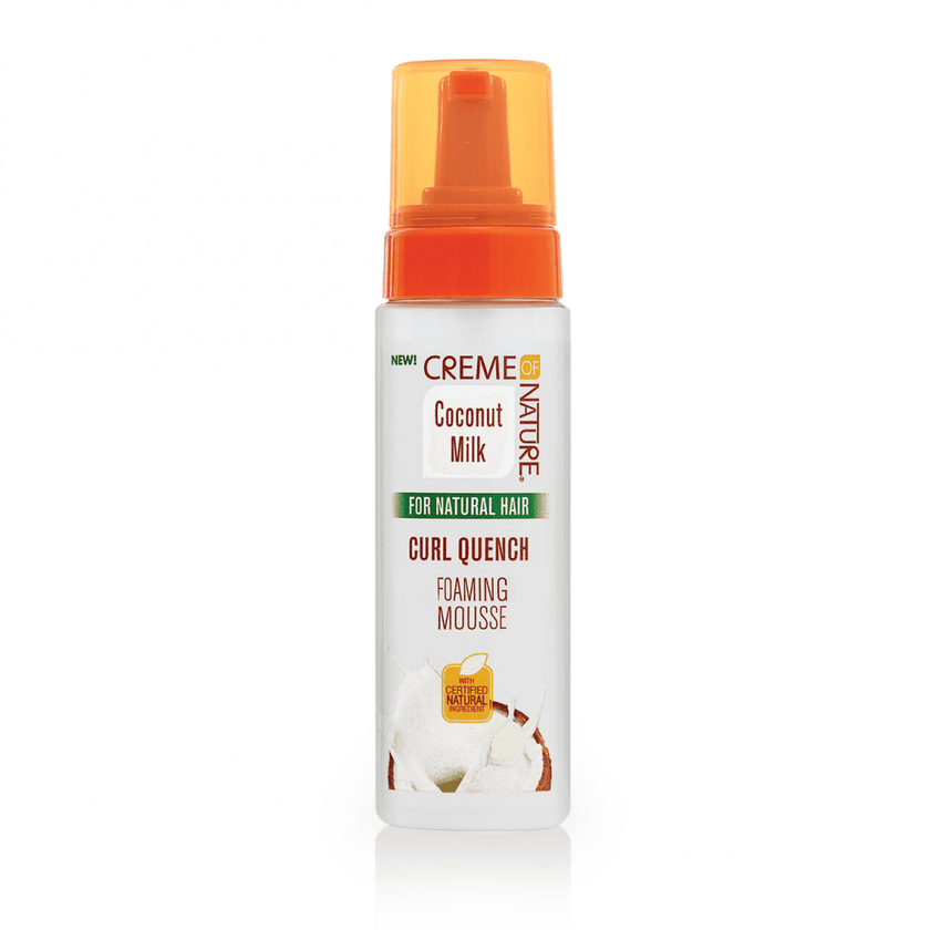 CREME OF NATURE COCONUT MILK CURL QUENCH FOAMING MOUSSE 7oz
