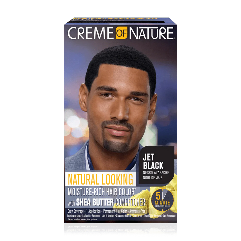 CREME OF NATURE MOISTURE RICH HAIR COLOR JET BLACK
