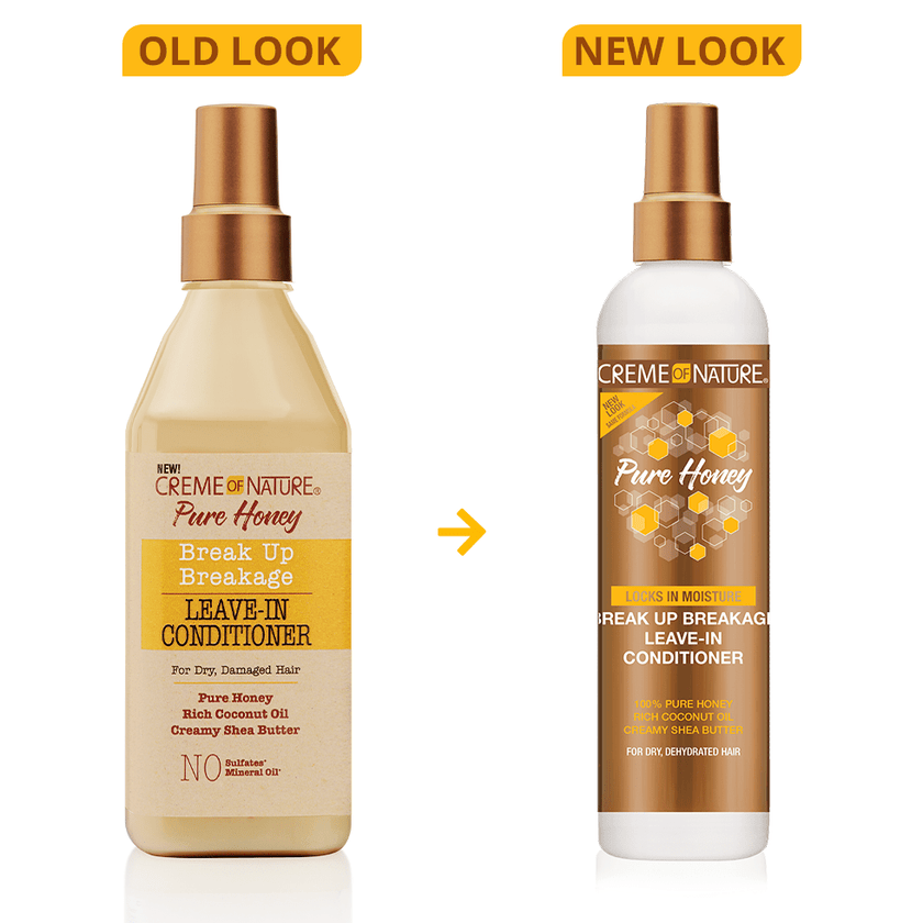 CREME OF NATURE PURE HONEY BREAK UP BREAKAGE LEAVE-IN CONDITIONER 8OZ