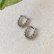 Créoles texturées et torsadées en argent sterling 925 | HÉRA