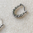 Créoles texturées et torsadées en argent sterling 925 | HÉRA
