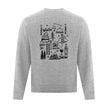 Crewneck Ski Doodles imprimé
