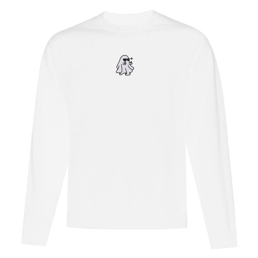 Crewneck Ghost à lunettes brodé