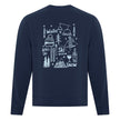 Crewneck Ski Doodles imprimé